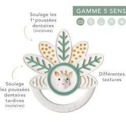 Jouets 0-2 Ans|Matières Naturelles-Sophie la girafe Anneau de dentition mille-feuille