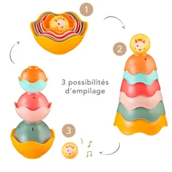 Jouets D'Éveil-Sophie la girafe Bols empilables
