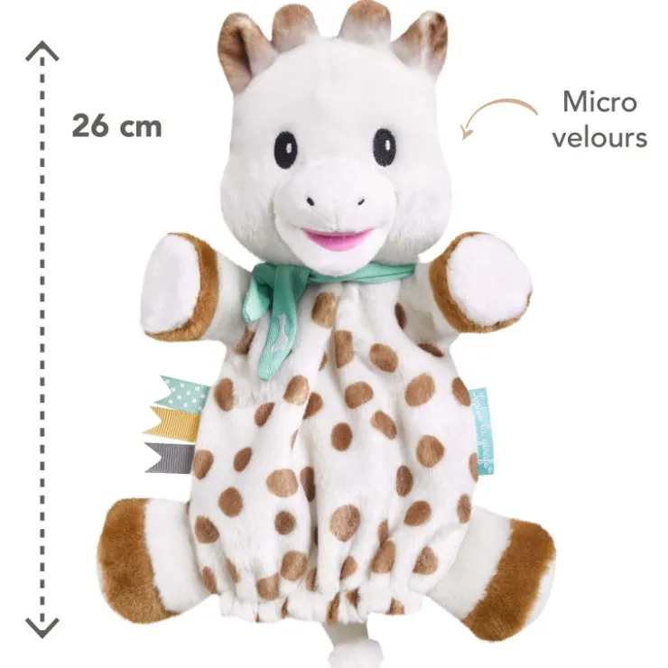 Peluches & Doudous-Sophie la girafe Doudou marionnette