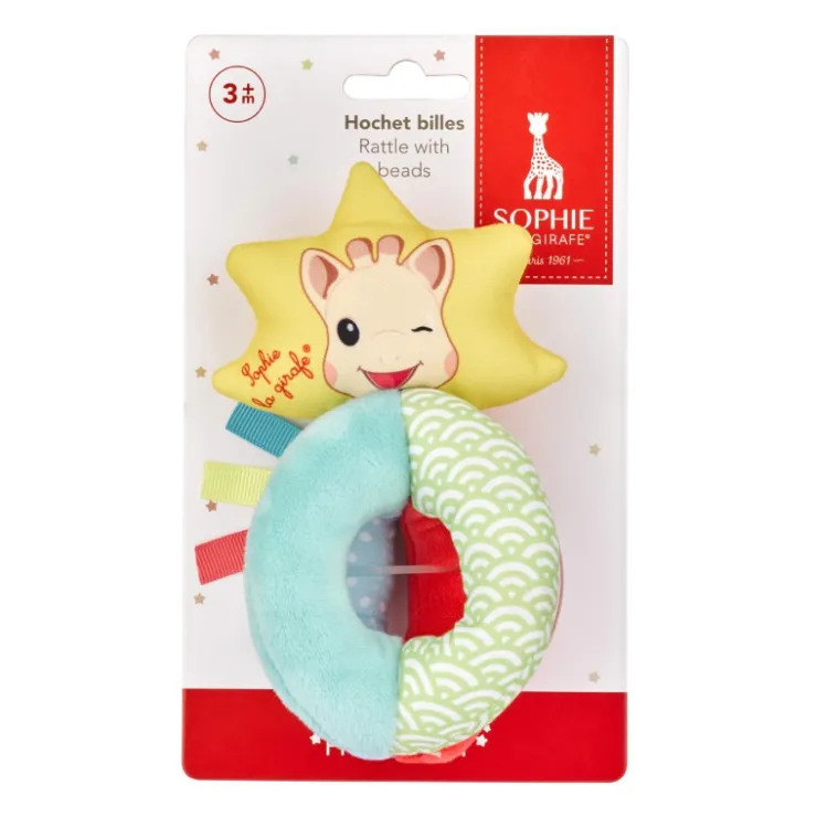 Jouets 0-2 Ans|Hochets-Sophie la girafe Hochet billes
