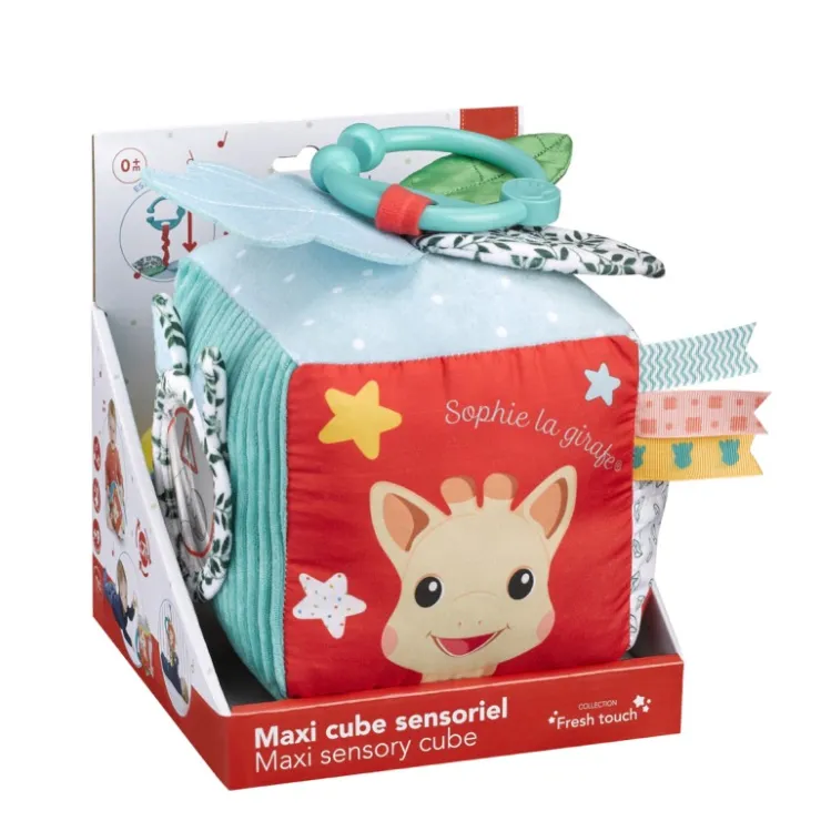 Jouets D'Éveil|Jouets 0-2 Ans-Sophie la girafe Maxi cube sensoriel