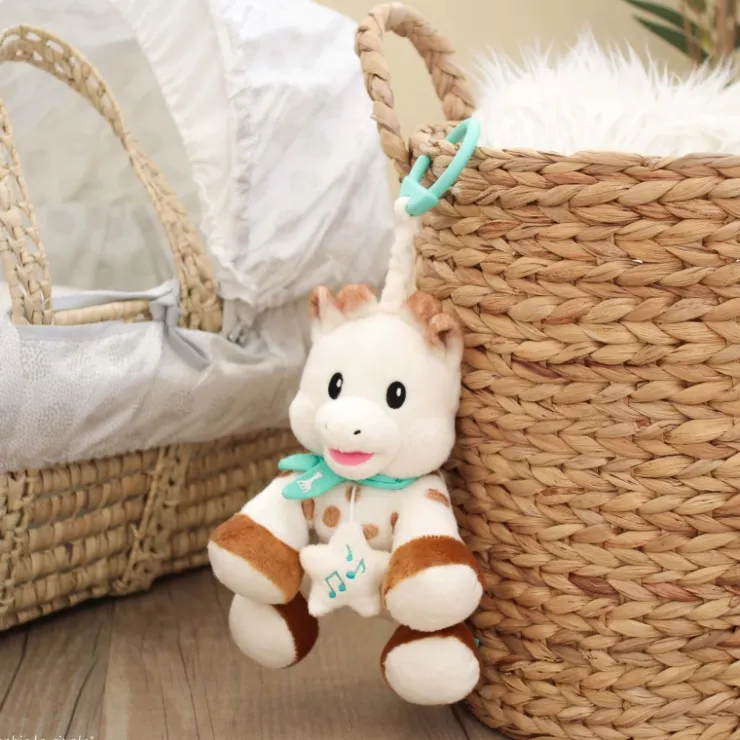 Veilleuses Et Boites À Musique|Peluches & Doudous-Sophie la girafe Peluche 20 cm avec boîte à musique
