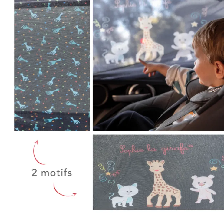En Voiture-Sophie la girafe Set de 2 pare-soleil « chaussette »