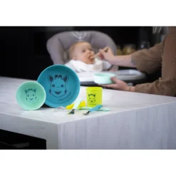 Coffrets Repas-Sophie la girafe Set repas silicone