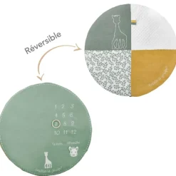 Jouets D'Éveil|Jouets 0-2 Ans-Sophie la girafe Tapis d'éveil 2 en 1 Reverso