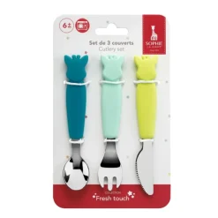 Vaisselle-Sophie la girafe Set de couverts inox